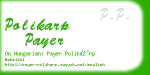 polikarp payer business card